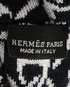 Hermes Claudia Hair Scrunchie, &pound;250, Accessories, Blue/White, Cashmere, Other view